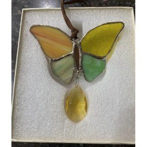 Handcrafted Stained Glass Butterfly Tiffany Style Suncatchers